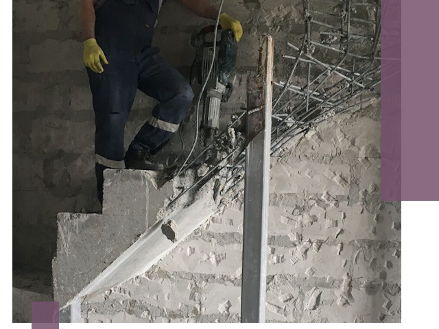 Демонтаж металлических и бетонных лестниц в Богородицке