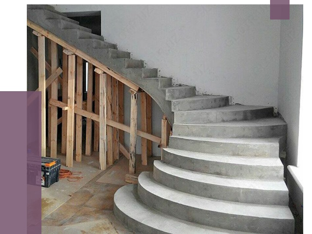 Изготовление бетонных лестниц под ключ в Богородицке от 20838 руб. | ПРОЛЁТ-Бгд