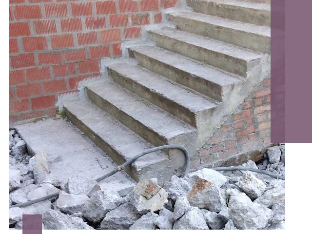 Демонтаж бетонных лестниц в Богородицке: быстро и безопасно