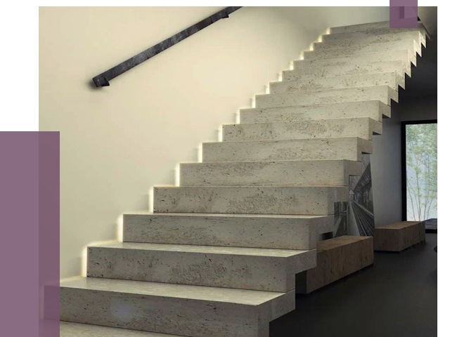 Облицовка бетонных лестниц в Богородицке от 4809 руб/м2 