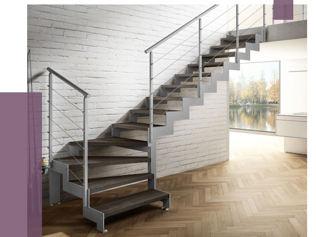 Г-образные лестницы под ключ в Богородицке от 38737 руб. | ПРОЛЁТ-Бгд