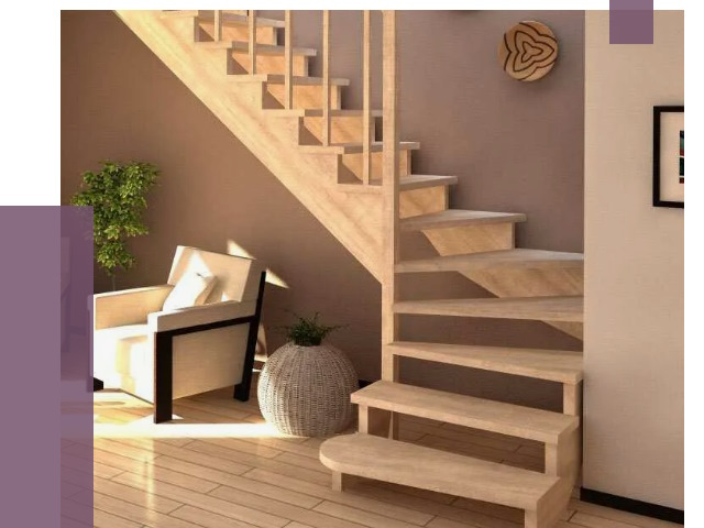 Изготовление Г-образных лестниц в Богородицке от 19769 руб. 