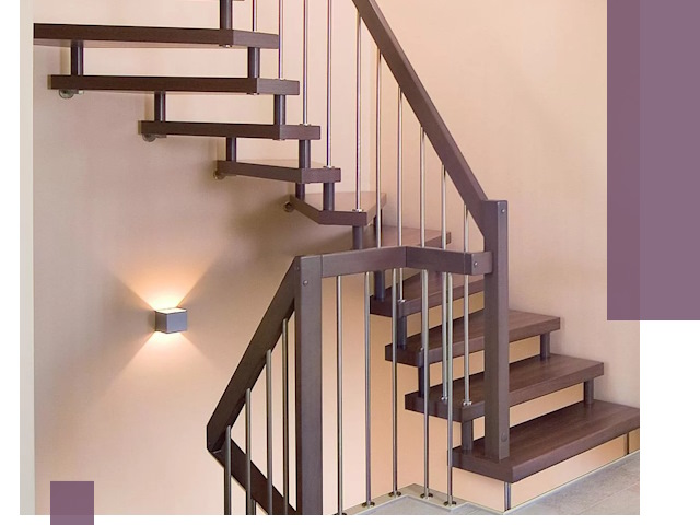 Изготовление лестниц на больцах в Богородицке под ключ