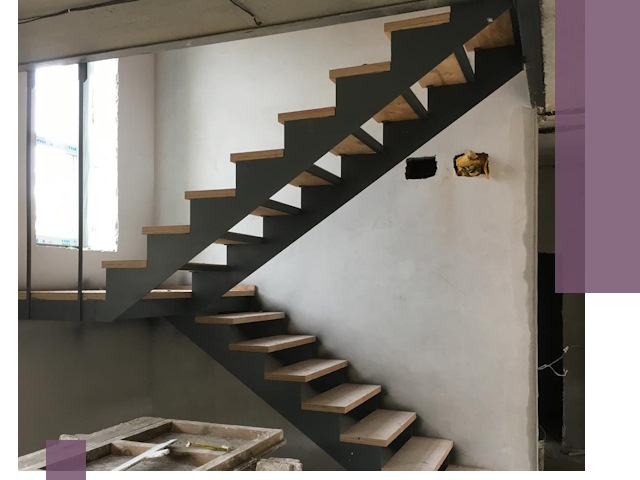 Изготовление лестниц на металлокаркасе в Богородицке от производителя