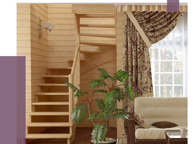 Лестницы для дачи в Богородицке от 79344 руб.  | ПРОЛЁТ-Бгд