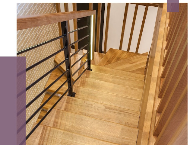 Лестницы из ясеня в Богородицке под ключ от 10472 руб. 