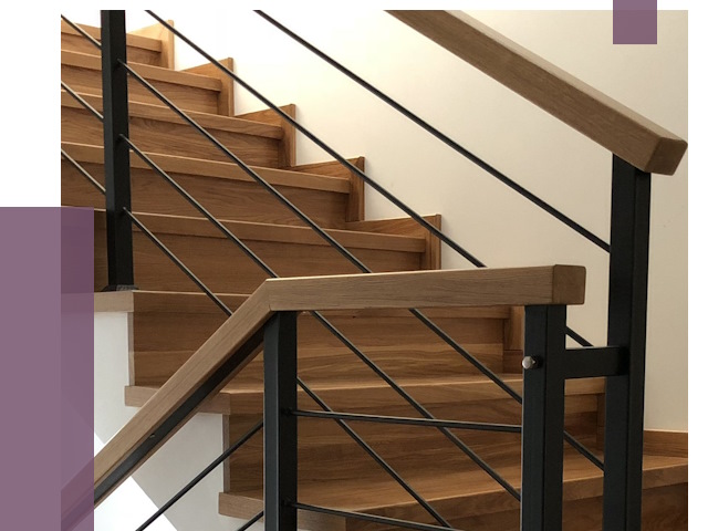 Обшивка металлической лестницы деревом в Богородицке от 4542 руб.