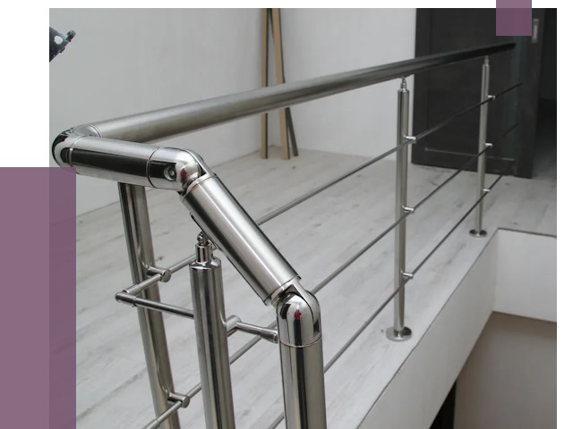 Перила из нержавеющей стали в Богородицке от 9404 руб. под ключ | ПРОЛЁТ-Бгд