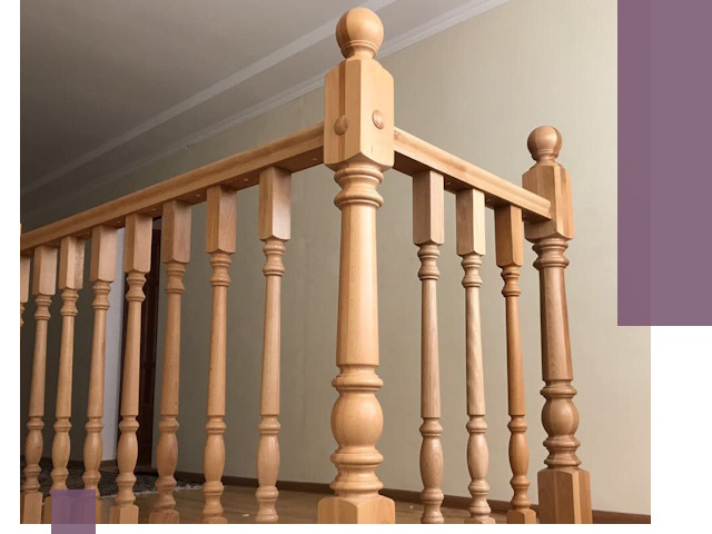 Деревянные перила на заказ в Богородицке: монтаж и изготовление