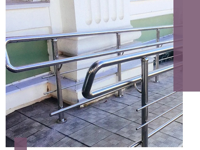 Ограждения пандусов из металла и нержавейки в Богородицке