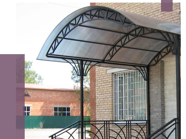 Металлические навесы и козырьки в Богородицке от 13358 руб.