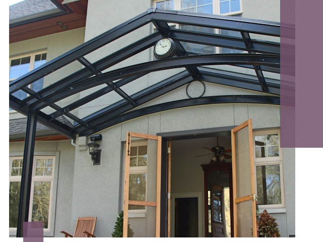 Изготовление и монтаж навесов и козырьков в Богородицке