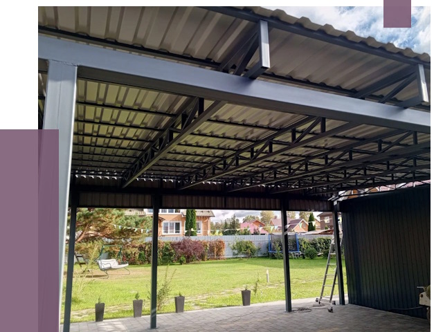 Монтаж навесов в Богородицке от 7694 руб. — установка навеса | ПРОЛЁТ-Бгд