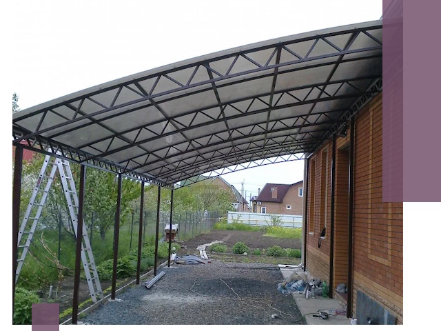 Профессиональный монтаж навесов под ключ в Богородицке