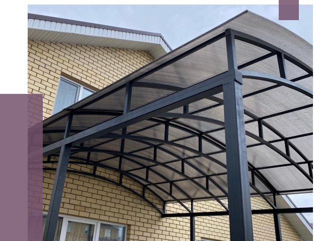 Монтаж козырьков в Богородицке от 12022 руб. | ПРОЛЁТ-Бгд