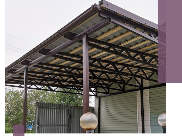 Навесы под ключ в Богородицке: изготовление, монтаж и гарантия