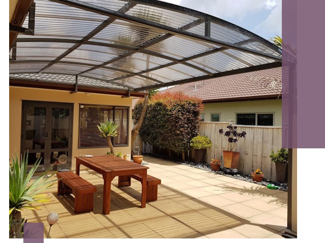 Навесы во двор под ключ в Богородицке — изготовление и монтаж