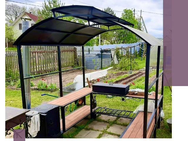 Навесы для барбекю в Богородицке: изготовление, монтаж и демонтаж