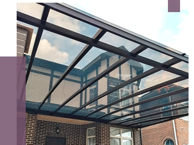 Навесы из поликарбоната в Богородицке от 8998 руб. под ключ — ПРОЛЁТ-Бгд