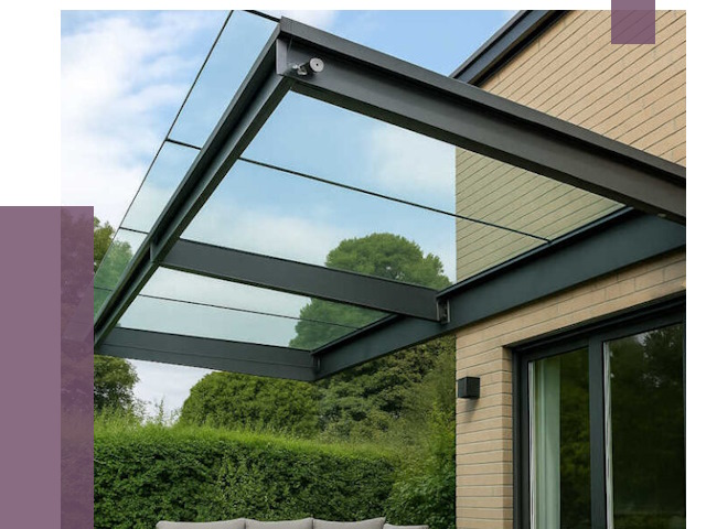 Стеклянные навесы и козырьки в Богородицке от 12823 руб.