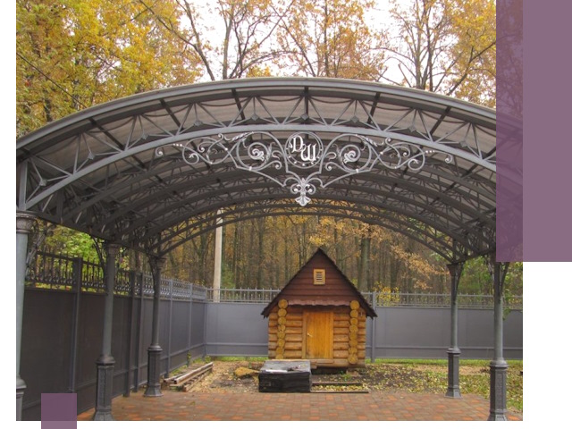 Кованые навесы премиум-класса под заказ в Богородицке