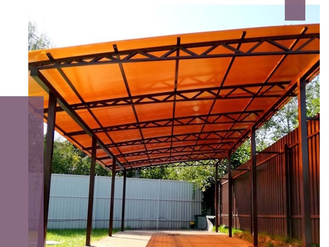 Односкатные навесы под ключ в Богородицке от 13732 руб. 