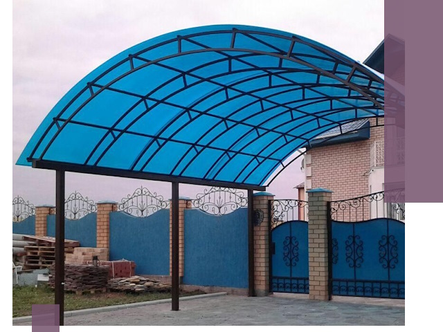 Арочные навесы под ключ в Богородицке — изготовление и монтаж