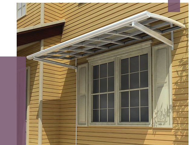 Козырьки над окнами в Богородицке от 7961 руб. — монтаж, покупки | ПРОЛЁТ-Бгд