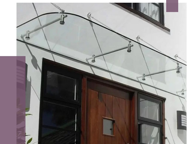 Стеклянные козырьки в Богородицке от 19769 руб. | ПРОЛЁТ-Бгд