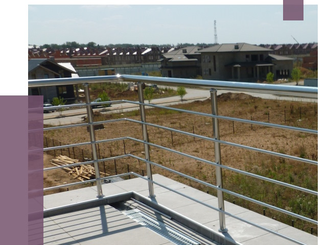 Парапеты из нержавеющей стали в Богородицке от 8335 руб. за м² | ПРОЛЁТ-Бгд