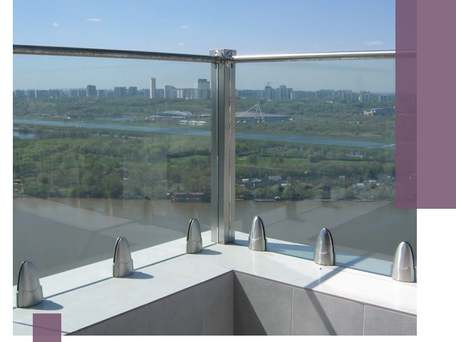 Стеклянные парапеты премиум класса в Богородицке для домов и бизнесов