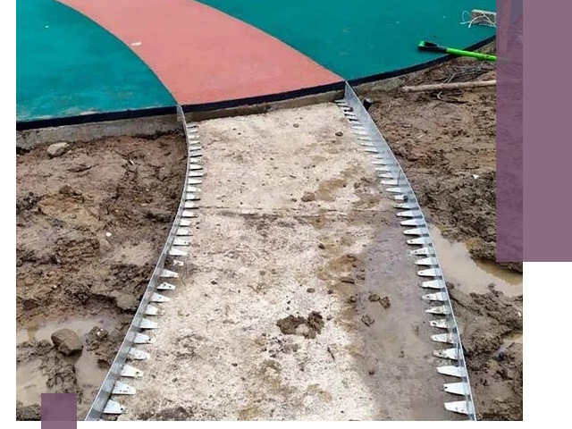 Металлические бордюры для дорожек в Богородицке — монтаж и изготовление